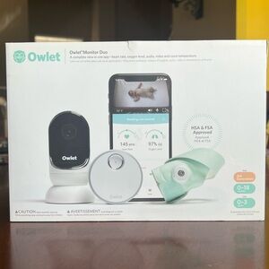Owlet Monitor Duo - Mint and White